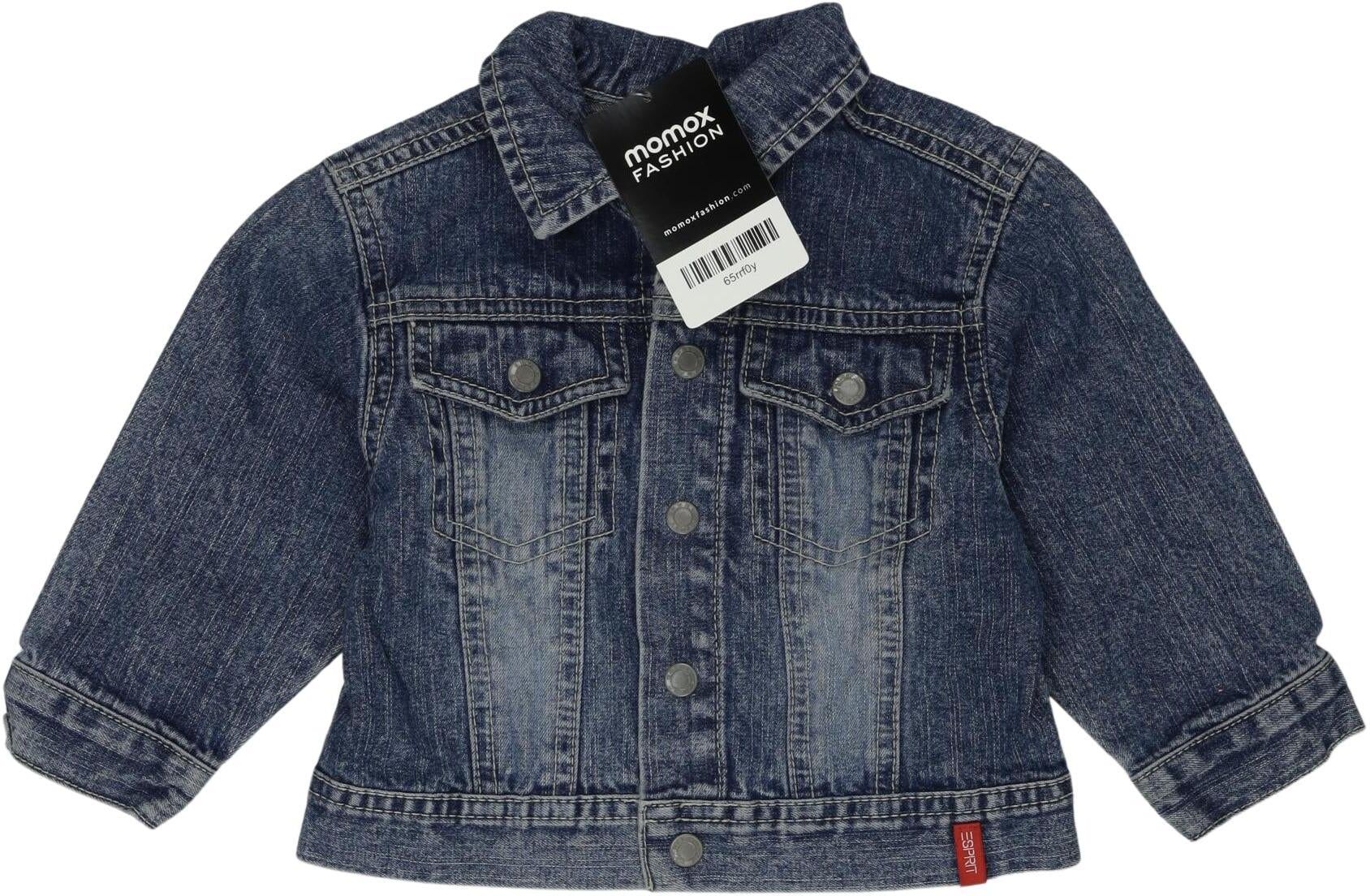 Esprit Mädchen Jacke oder Mantel, Blau, Gr. EU 68, Baumwolle - Second Hand