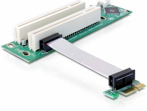 Delock PCI-E/2x PCI 2 Port Riser-Karte PCIe