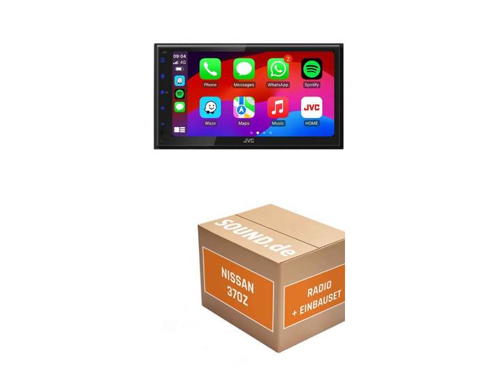JUST SOUND best choice for caraudio Autoradio Einbauset JVC JVC KW-M695DBW Nissan370Z Autoradio (Freisprecheinrichtung)