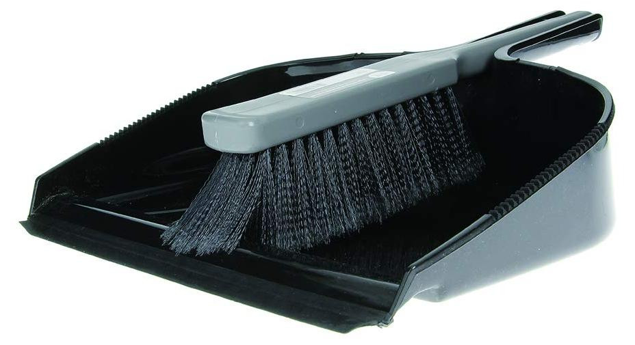 Dripio Set extra grote schoppen met synthetische borstelharen, zwart/grijs