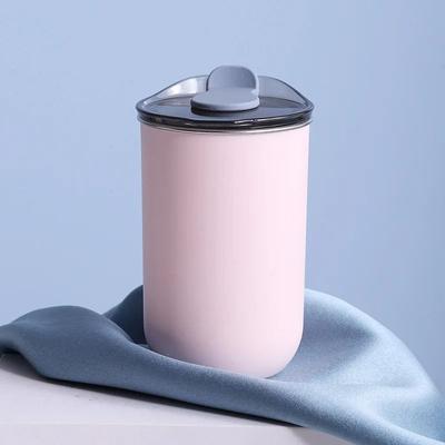 Uplifted Finds Stainless Steel Insulated Coffee Mug 300ML Thermal Travel Cup With Lid pink