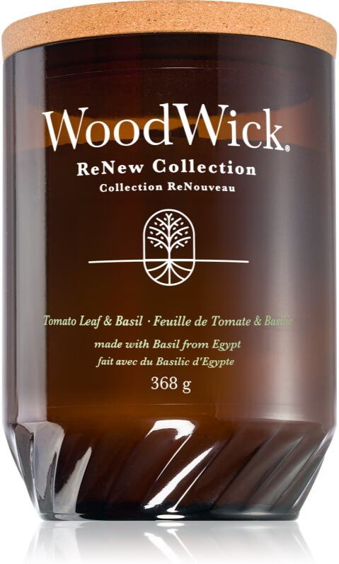 Woodwick Renew Tomato Leaf & Basil bougie parfumée 368 g