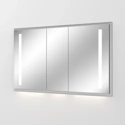 Sanipa Wandeinbau Spiegelschrank „Wilma“ 1349 × 750 × 173 mm Anschlag links, links, Anschlag links