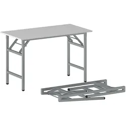 Klapptisch FAST READY, 120x60 cm, graues Gestell, grau