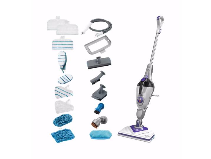 Black Decker BHSM1615DSM-QS Dampfbesen – Dampfreiniger – weiss
