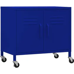 vidaXL Lagerschrank Marineblau 60x35x56 cm Stahl