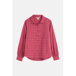 Seasalt Bluse Isla Shirt Damen Rosa Rot Karo Hemd