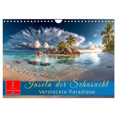 Inseln der Sehnsucht - Versteckte Paradiese (Wandkalender 2026 DIN A4 quer), CALVENDO Monatskalender