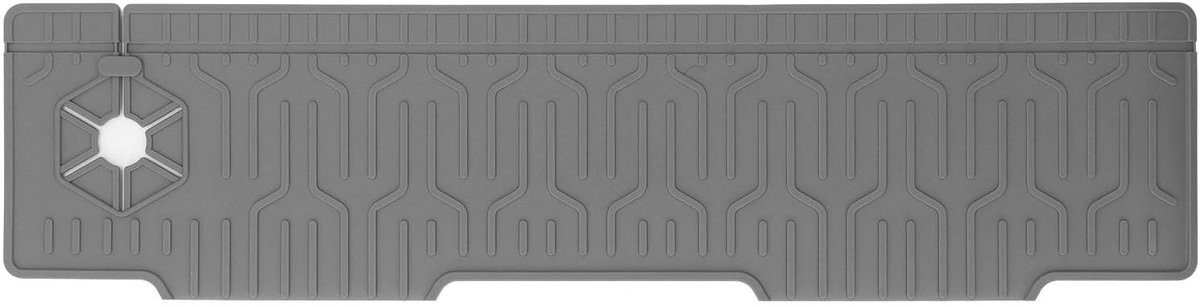 Dubbelzijdige siliconen afvoermat voor keuken en badkamer, waterdicht en multifunctioneel, 60 x 15 cm