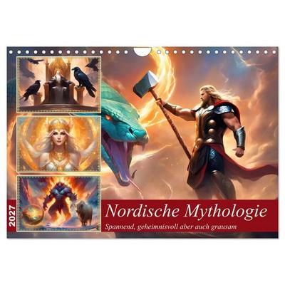 Nordische Mythen (Wandkalender 2027 DIN A4 quer), CALVENDO Monatskalender