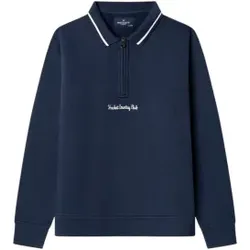 Hackett London für Jungen. HK5800051 Sweatshirt Marineblauer Kragen (7Años= 122cm), Lässig, Baumwolle, Langarm, Kinderbekleidung