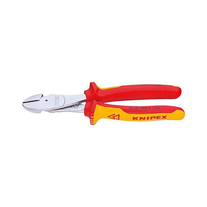 KNIPEX Kraft-Seitenschneider 7406180 Mehrkomponenten-Griffen KNIPEX