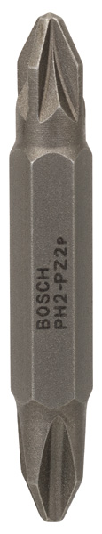 Bosch Doppelklingenbit, PH2, PZ2, 45 mm 2607001743
