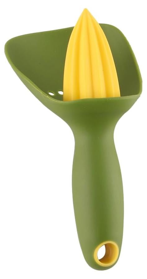 Dripio Handmatige citroenpers met spatbescherming, groen, 16,5 cm