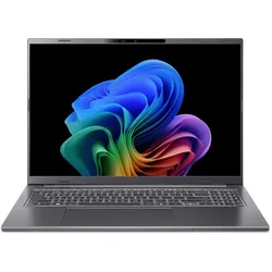 Acer Aspire 16 AI OLED (16", 1000 GB, 32 GB, DE, AMD Ryzen AI 7 350), Notebook, Grau