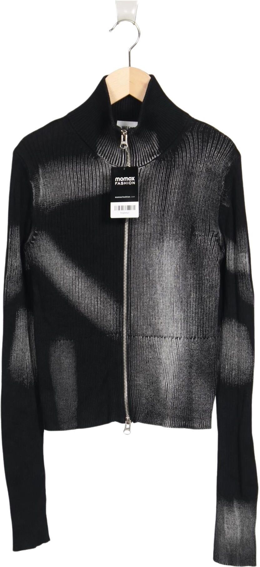Weekday Damen Strickjacke, Schwarz, Gr. XS, Baumwolle - Second Hand