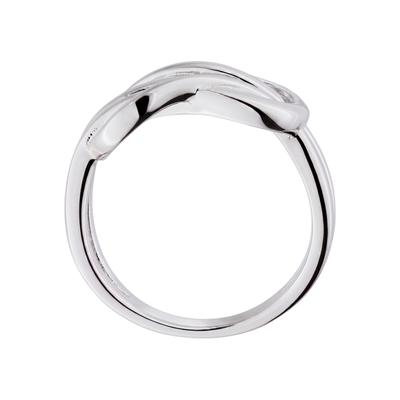 Silberring JOBO "Ring Schlaufe verschlungen" Gr. 50, silber 925, Fingerringe, Damen, 50, Silber 925 (Sterlingsilber), Silberring, 925 Silber