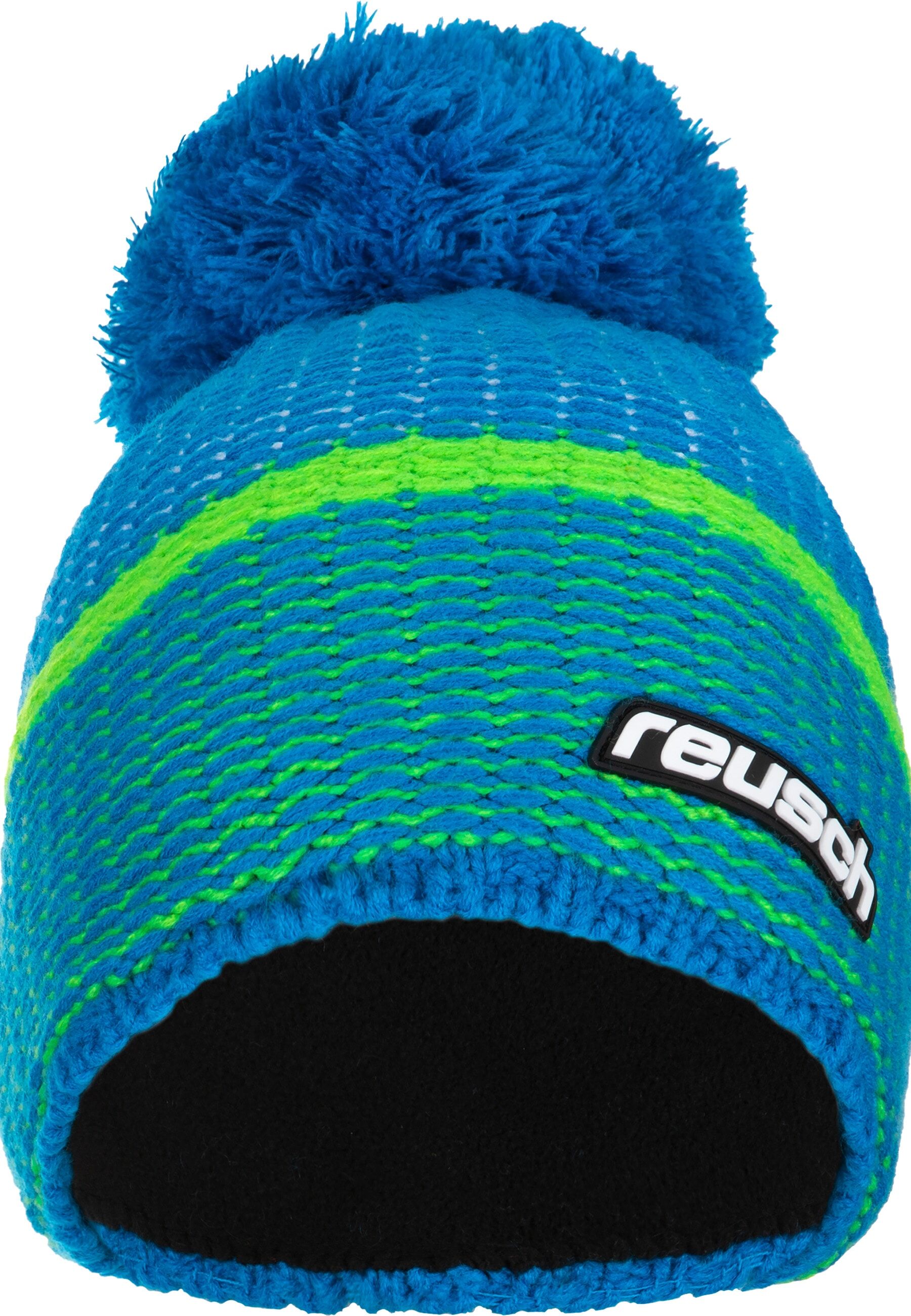Beanie REUSCH "Reusch Mütze Noah Beanie für Sport & Freizeit", Damen, grün (grün, blau), 100% Polyacryl, mehrfarbig, unifarben, Mützen Beanie, mit Innenfutter