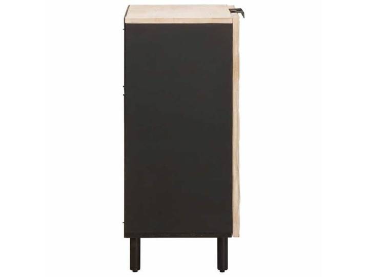 CHIC Buffet Finition Lavage Blanc 60 x 33 x 75 cm avec 2 portes pour Salle à Manger &qft90z