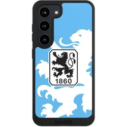 Nivocase Handyhülle für Samsung Galaxy S23 Hülle NIVOpure Case Schwarz Offizielles Lizenzprodukt TSV 1860 (Samsung Galaxy S23), Smartphone Hülle, Schwarz