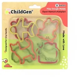 ChildGen: Ausstechformen-Set für Knete – 8-teilig