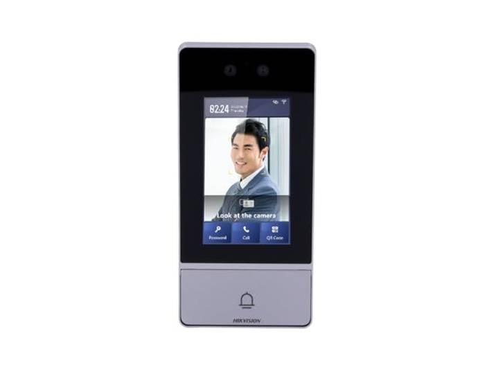 Hikvision KV9 Series 2MP WiFi PoE IP Video Intercom 1 Bouton avec Ouverture du Visage/Carte FM/QR/PIN 2 Relais Surface IP65