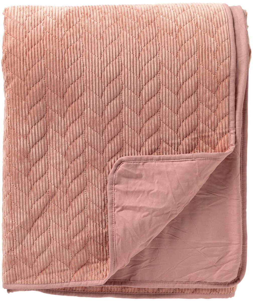 Dutch Decor NORALY bedsprei Cork roze 240 x 260 cm