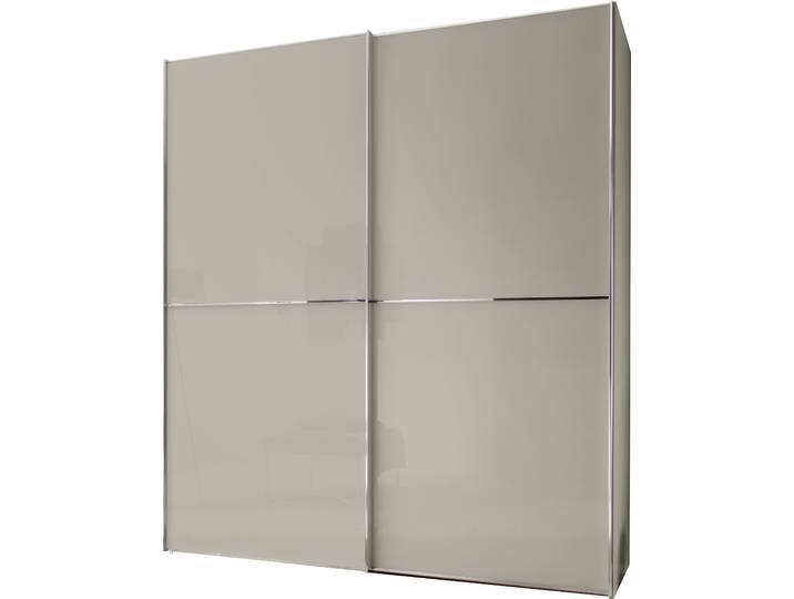 Schwebetürenschrank, Holzwerkstoff, Beige, 225×222×68 cm, Edles Design, Modern, Staud