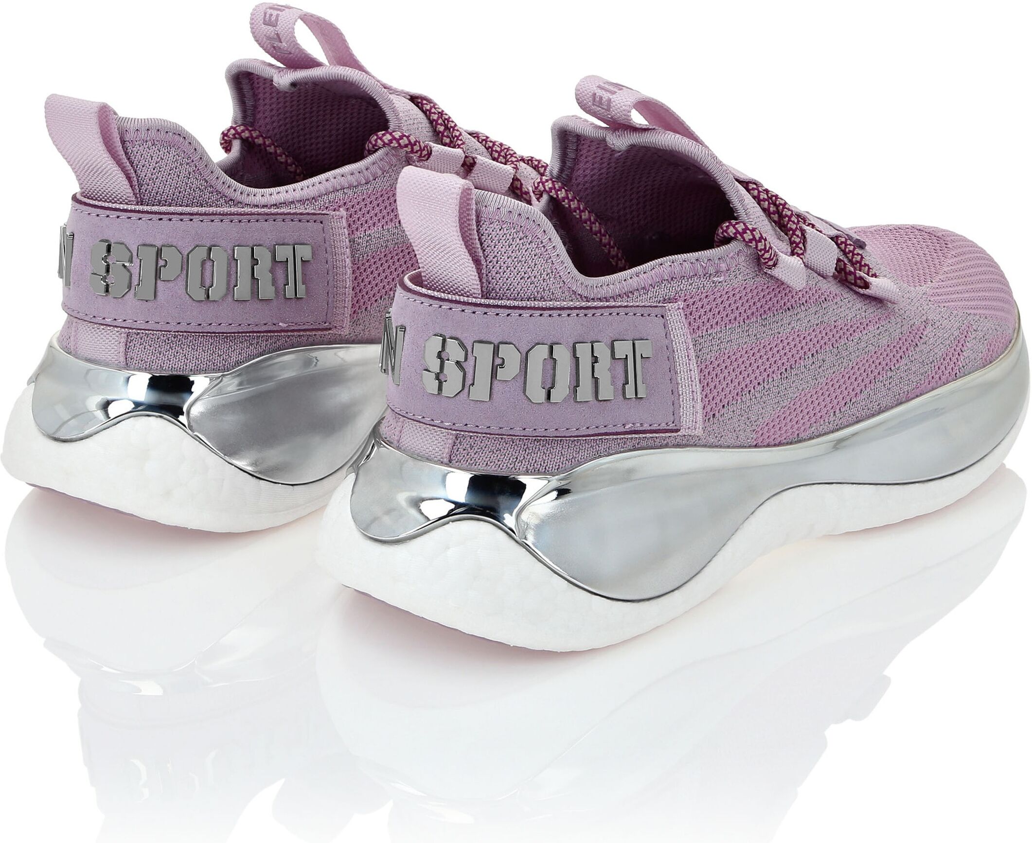 Sneaker PLEIN SPORT "Tiger", Damen, Gr. 39, Normalschaft, lila (30, lila), Schuhe Sneaker