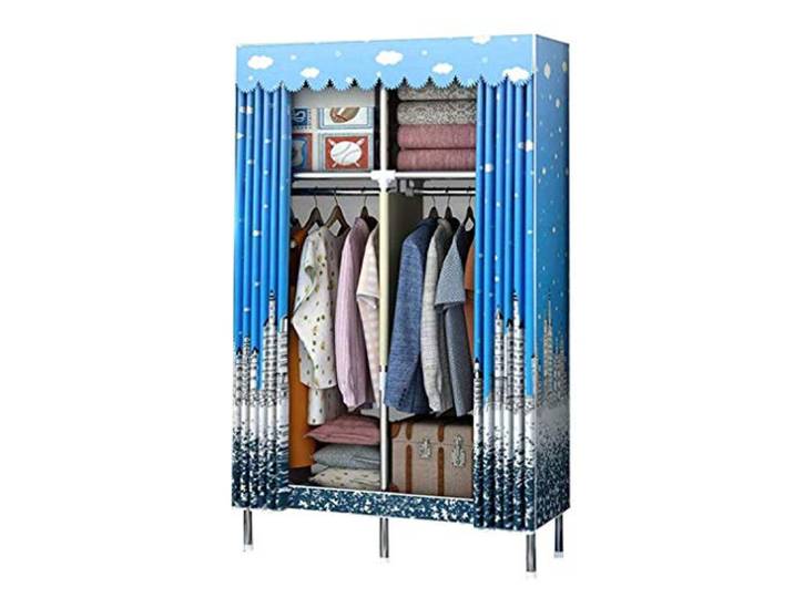 SDGBCXD Tragbarer Kleiderschrank, Lagerschrank, Standschrank, Stoffschrank, tragbarer Kleiderschrank