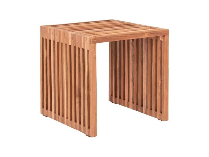 House Nordic Beistelltisch Pego, in Braun, Teak - 40x40x40cm (BxHxT)