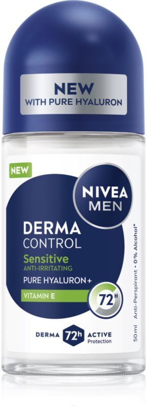 NIVEA MEN Derma Control Sensitive bille anti-transpirant pour peaux sensibles 50 ml