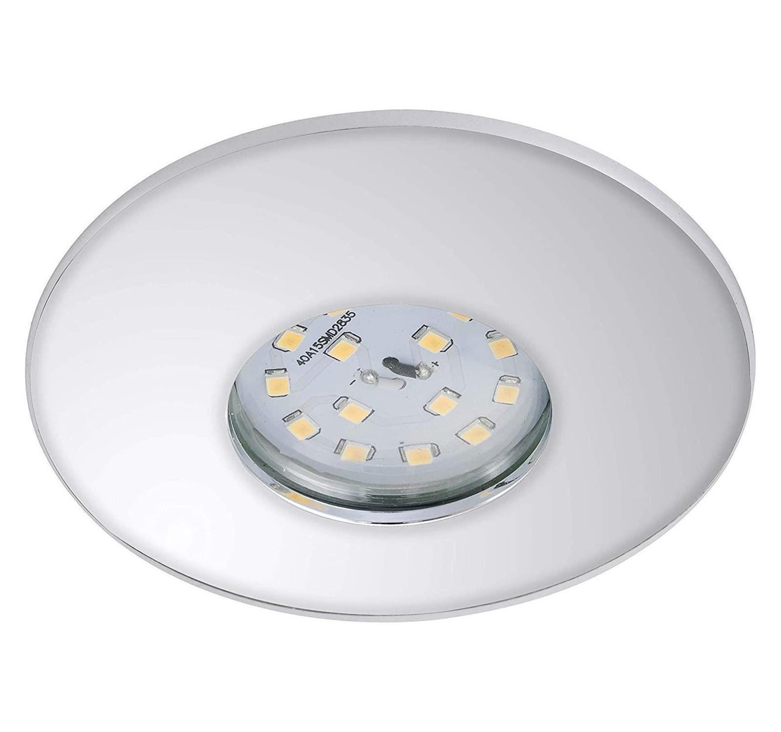 Briloner LED inbouwspot rond, chroom, diameter 9,3 cm