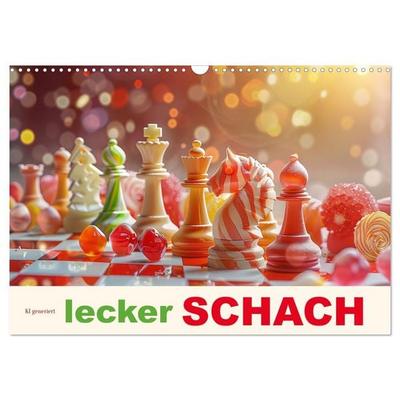 Lecker Schach (Wandkalender 2026 DIN A3 quer), CALVENDO Monatskalender