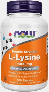 NOW L-LYSINE 1000mg 100 COMPRIMIDOS