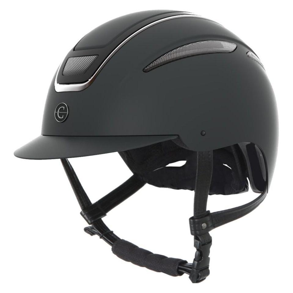 Kerbl Reithelm Elite Polo, Lackschwarz, L 59-61 cm (59 - 60 cm) (3230171)