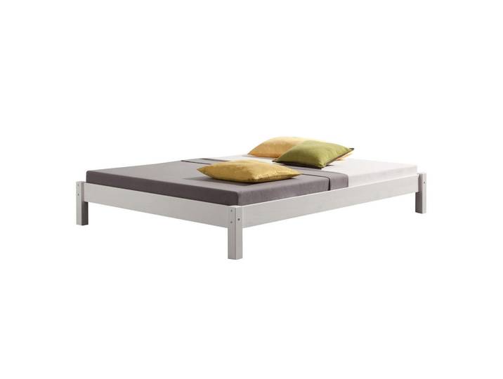 Idimex Futonbett Taifun 140x200 cm weiß, Weiß, Holz, Kiefer, Mode, 140x200 cm, Schlafzimmer, Betten, Futonbetten