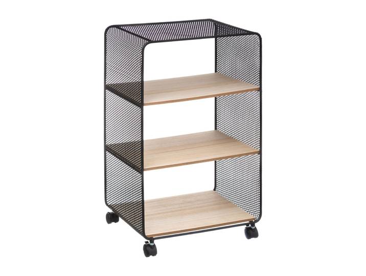 Étagère métal et bois 3 cases