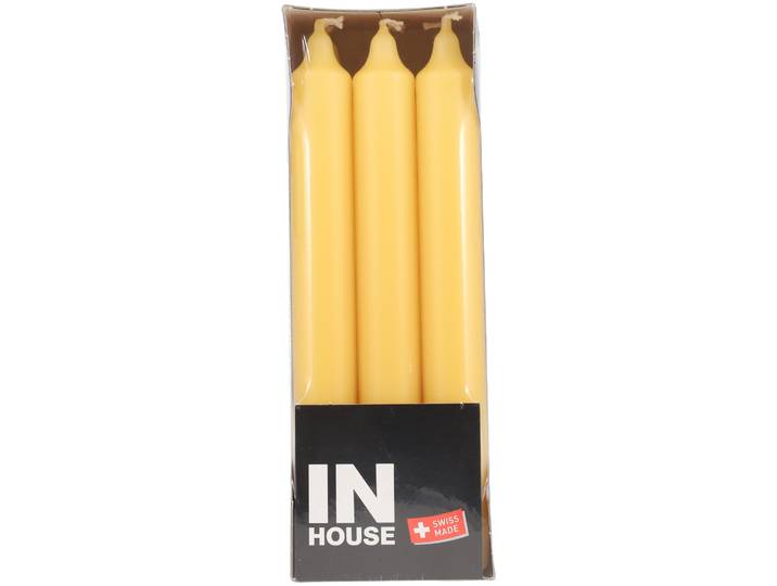 Inhouse Stabkerzen honig 2.2x19cm 9 Stück