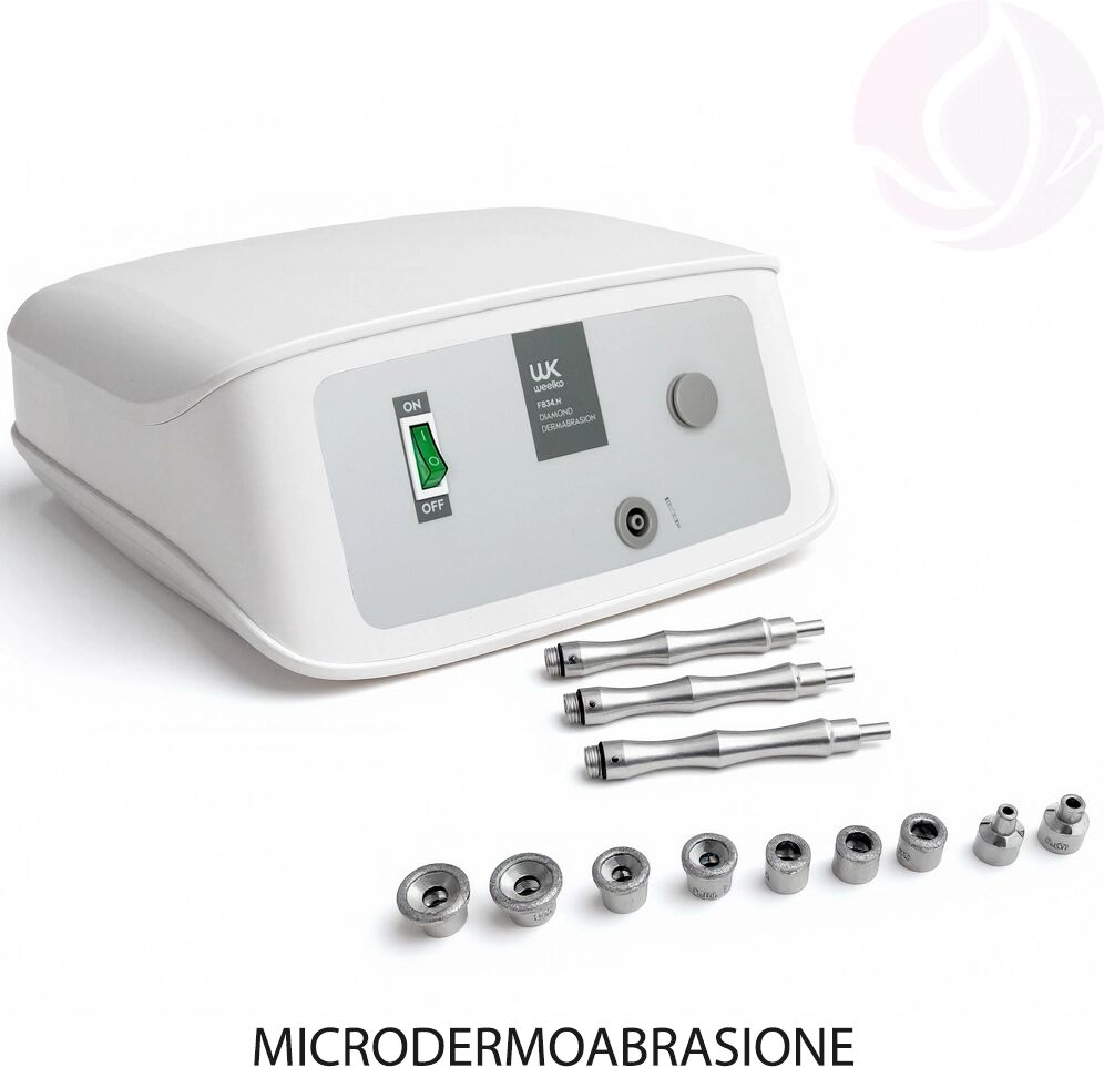 Weelko Apparecchiatura Microdermoabrasione Professionale F834.N con Punte di Diamante