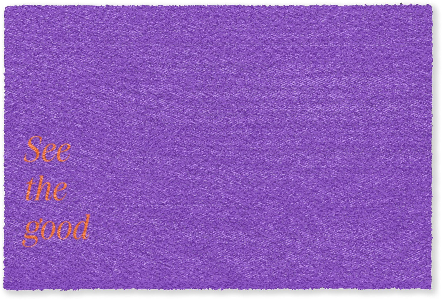 MuchoWow Deurmat See the good - Oranje en Paars - B/D: 180 x 120 cm