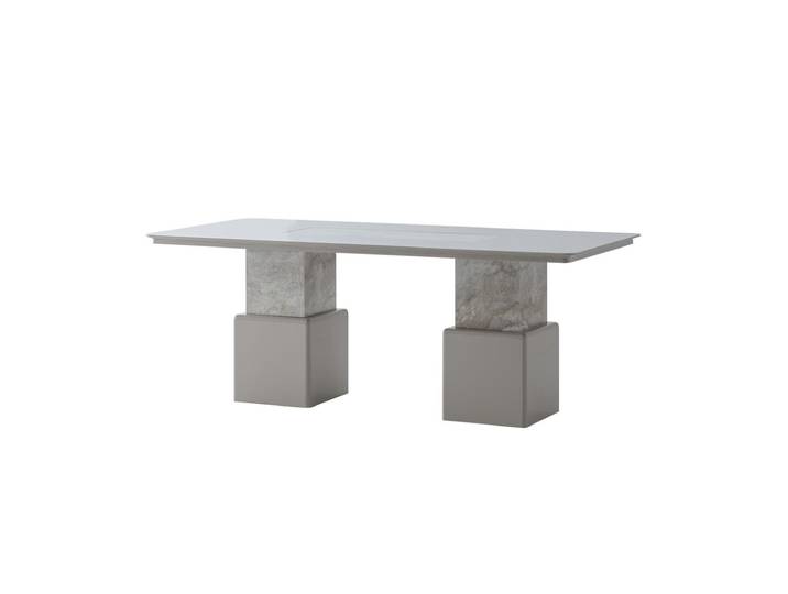 JVmoebel Esstisch Esstisch Modern Beige Grau Elegant Tisch Design Küchentisch Möbel, Made in Europa
