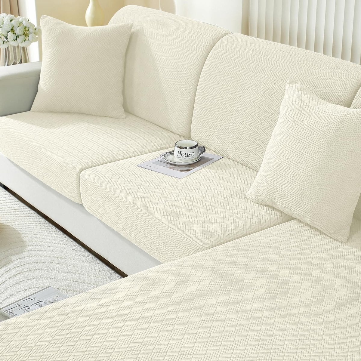 Dailygoody Universele Stretch Sofa Hoes voor Volledige Bedekking
