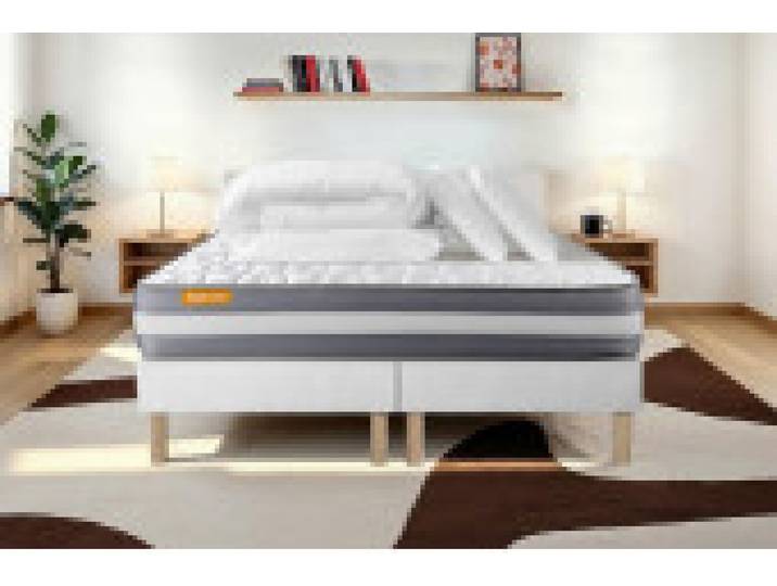 Pack Literie kimo - Matelas et 190 x 95 - Livré avec 1 Couette et 2 Oreillers