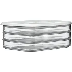 Mepal Kühlschrankdose Aufschnitt 3x550 ml  Modula ¦ transparent/klar ¦ Kunststoff ¦ Maße (cm): B: 16 H: 8,6