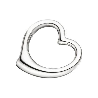 Herzanhänger JOBO "Anhänger Schwingherz", silber (silber 925), Schmuckanhänger, Damen, Silber 925 (Sterlingsilber), 925 Silber