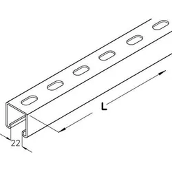 PohlCon (Puk) Konsolhalter-Schiene KHA 41-30F