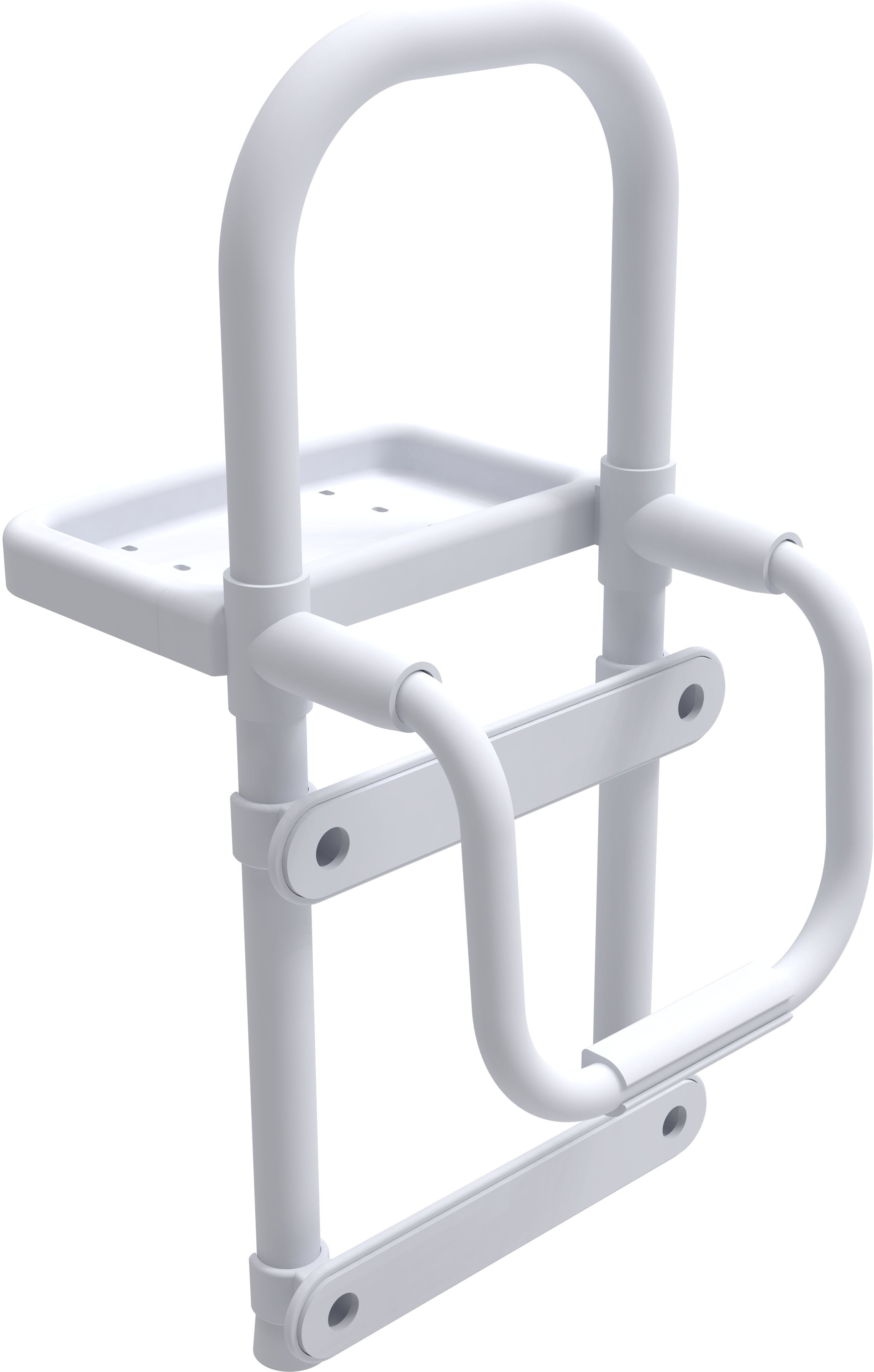 Badewannen-Einstiegshilfe BISCHOF "Hjaelp", weiss (weiß), Aluminium, Haltegriffe, Badewannen-Einstiegshilfe weiß Einheitsgröße