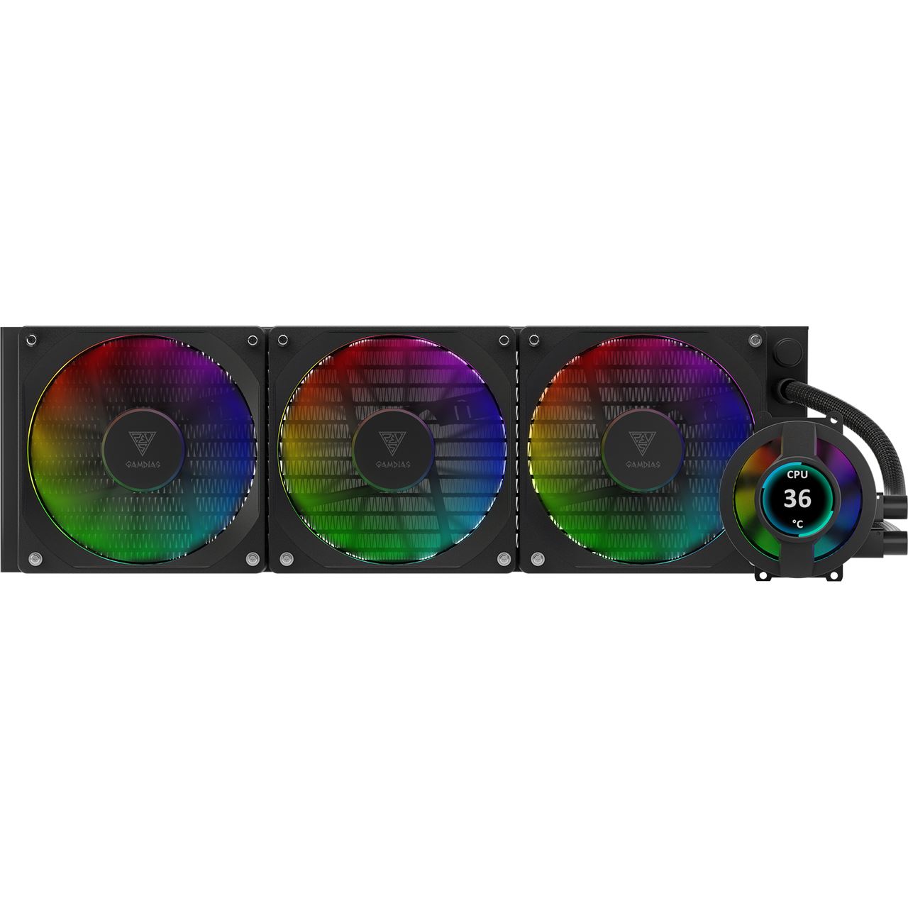Gamdias Chione P3-360U incl. IPS Display & Pump Fan All-in-One