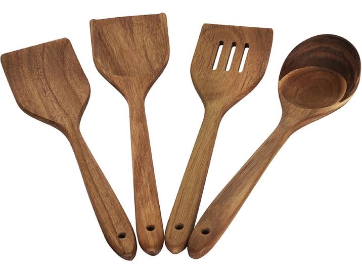 Spachtel-Set ACACIA Massives Holz natürliches holz